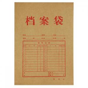 齊心 本色純木漿牛皮紙 豎式檔案袋 A4(10個/套) AP-117牛皮紙色